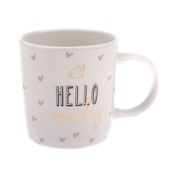 Kubek porcelanowy Dakls Hello, 360 ml