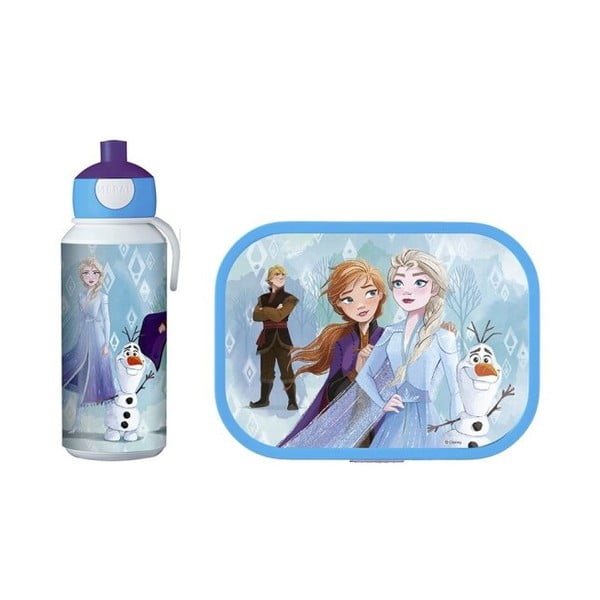 Zestaw pojemnika śniadaniowego dla dzieci i butelki na wodę Mepal Frozen
