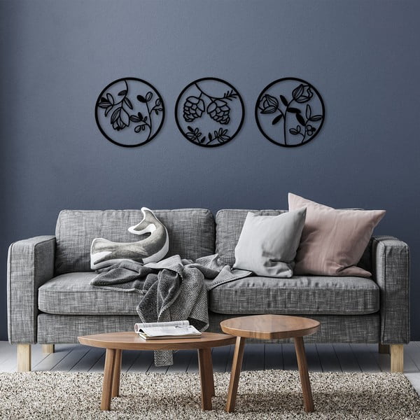 Metalowa dekoracja ścienna Floral – Wallity-image-3