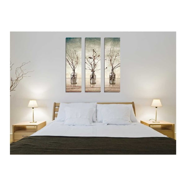 3-częściowy obraz na płótnie Vases-image-1