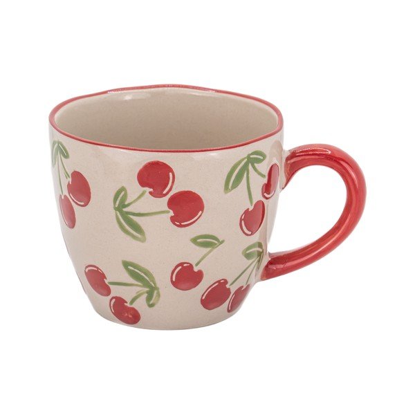 Beżowy kubek ceramiczny 250 ml Cherries – Sass & Belle