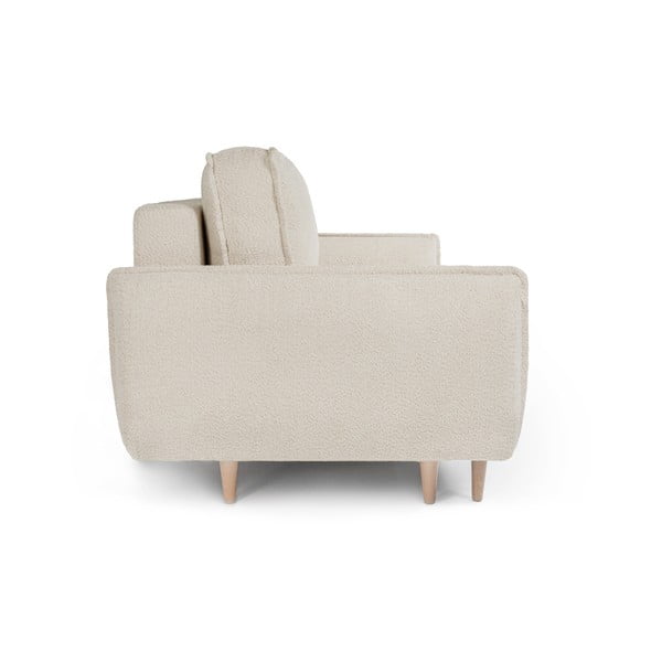 Beżowa rozkładana sofa z materiału bouclé 215 cm Patti – Bonami Selection-image-3