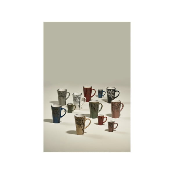 Czerwony kamionkowy kubek 500 ml Hela – Villa Collection-image-1