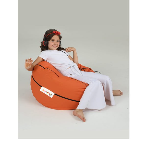 Pomarańczowy dziecięcy worek do siedzenia Basketball – Floriane Garden-image-3