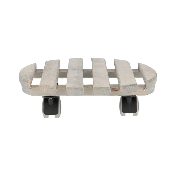 Drewniany kwietnik na kółkach ø 29 cm (wysokość 8 cm) Indoor – Esschert Design-image-2