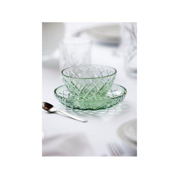 Zielone szklane miski zestaw 4 szt. 325 ml Sorrento – Lyngby Glas-image-4