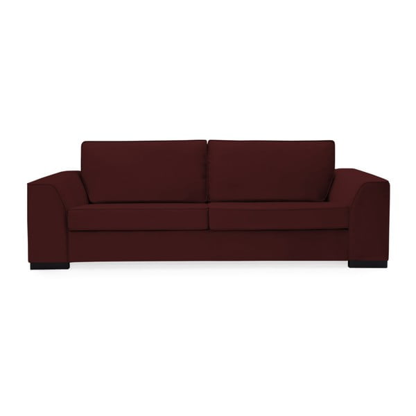 Ciemnoczerwona sofa 3-osobowa Vivonita Bronson