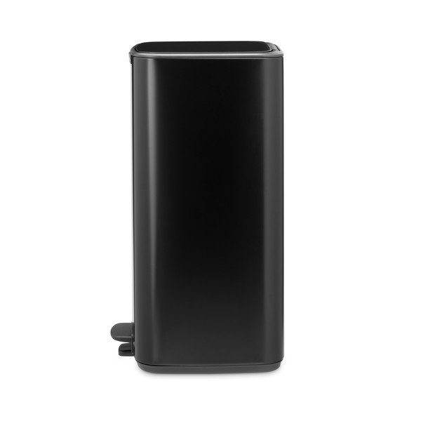 Stalowy kosz na śmieci z pedałem w kolorze matowej czerni 30 l Bo – Brabantia-image-3