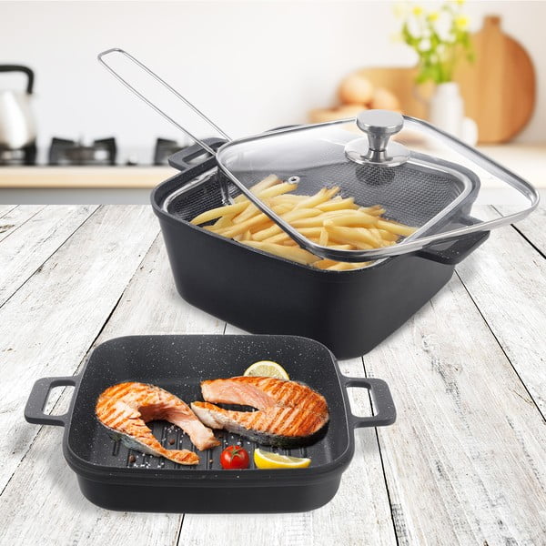 Aluminiowe brytfanny zestaw 2 szt. 24,5x32,5 cm GRANDE – Orion-image-1