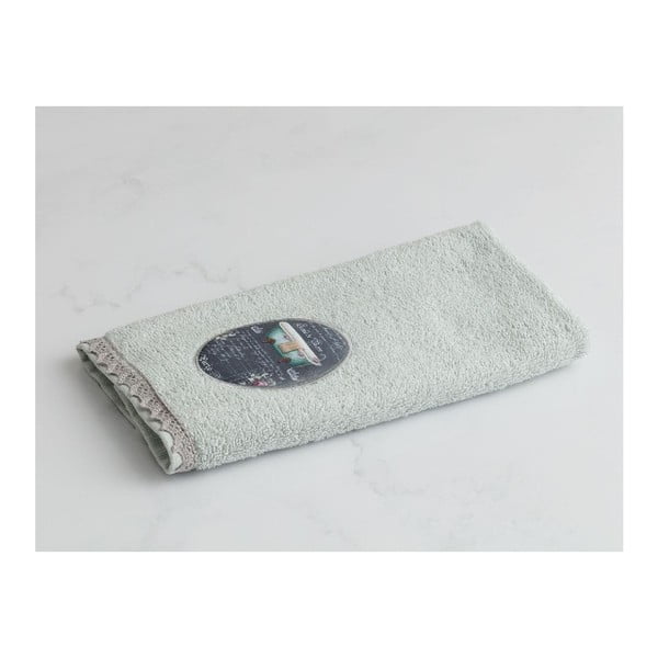 Jasnozielony ręcznik bawełniany Madame Coco, 30x46 cm