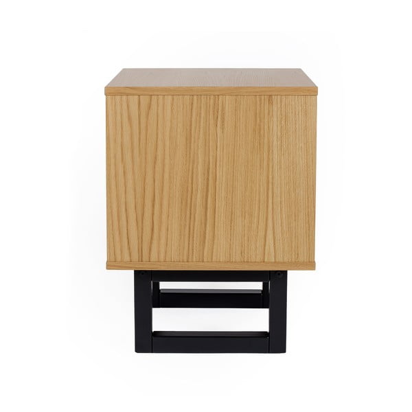 Szafka nocna w dębowym dekorze Woodman Mora Diamond Print-image-4