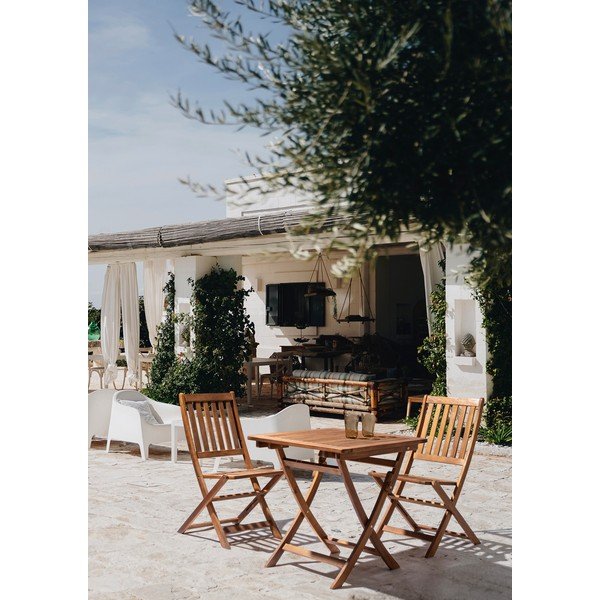 Stolik ogrodowy z litego drewna akacjowego 70x70 cm Noemi – Bizzotto-image-1