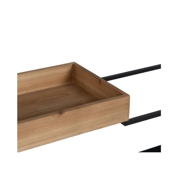 Czarny metalowy regał 85x130 cm – Ixia-image-3