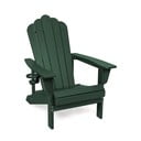 Zielony plastikowy fotel ogrodowy Adirondack – Bonami Selection