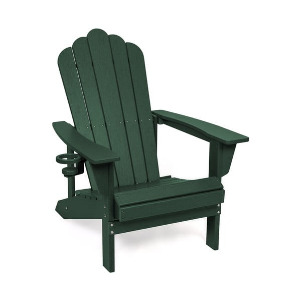 Zielony plastikowy fotel ogrodowy Adirondack – Bonami Selection