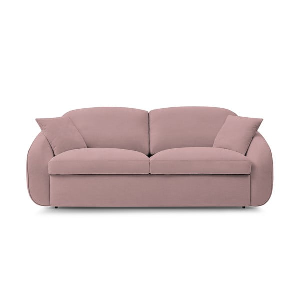 Jasnoróżowa rozkładana sofa 235 cm Cezanne – Bobochic Paris