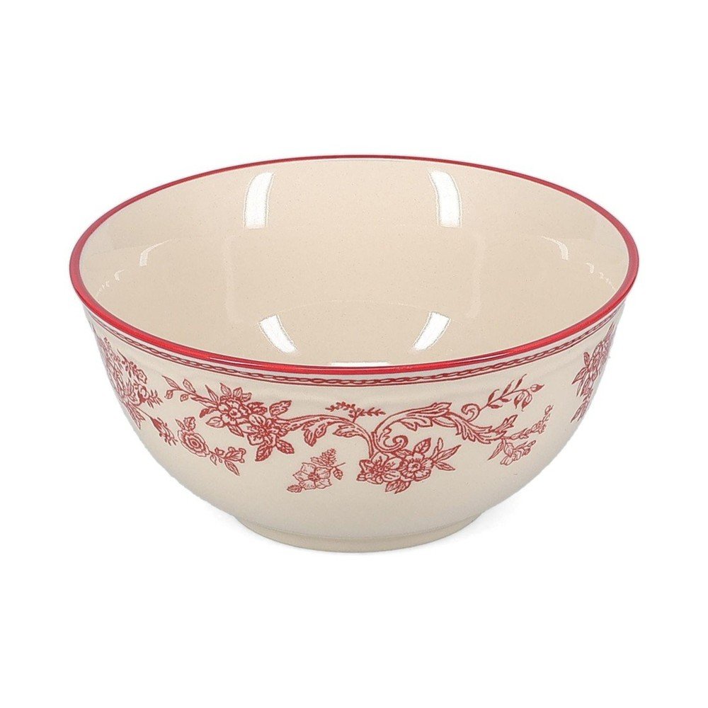 Bordowa/w kolorze kości słoniowej porcelanowa miska Cyril – S|P Collection
