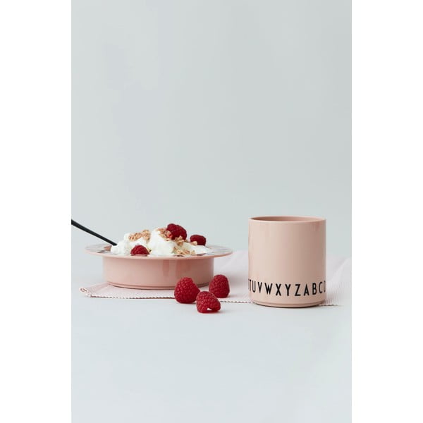 Różowy kubek dla dzieci Design Letters Eat & Learn-image-1