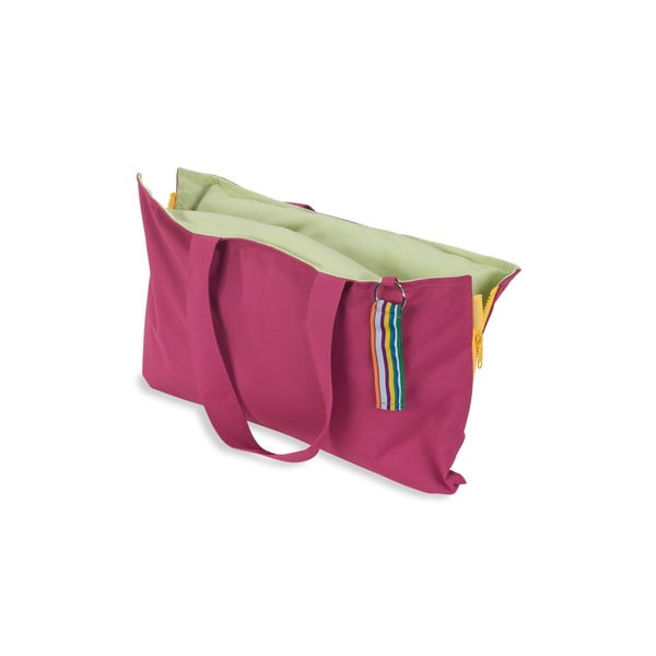 Przenośne siedzisko + torba Hhooboz 50x60 cm, różowe