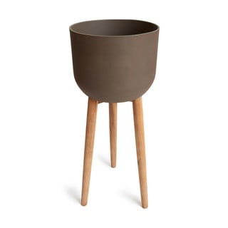 Brązowa doniczka Kave Home Stahl, wys. 86 cm