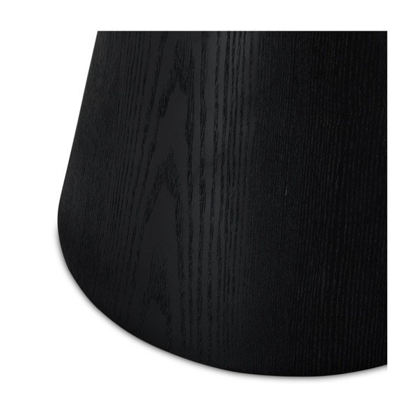 Czarny stolik w dekorze dębu ø 60 cm Tango – Furnhouse-image-4