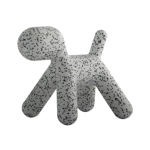 Szaro-czarne dziecięce krzesełko w kształcie pieska Magis Puppy, wys. 55,5 cm
