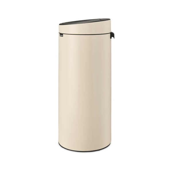 Beżowy stalowy kosz na śmieci otwierany na dotyk 30 l Touch Bin – Brabantia-image-3