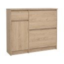 Uchylna szafka na buty w dekorze dębu w naturalnym kolorze 109x93x32 cm Naia – Tvilum