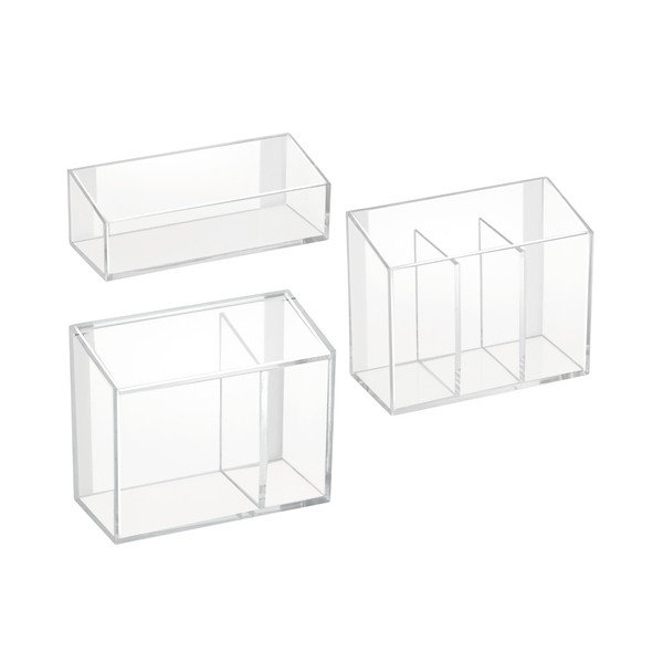 Zestaw 3 organizerów InterDesign Affix Vanity