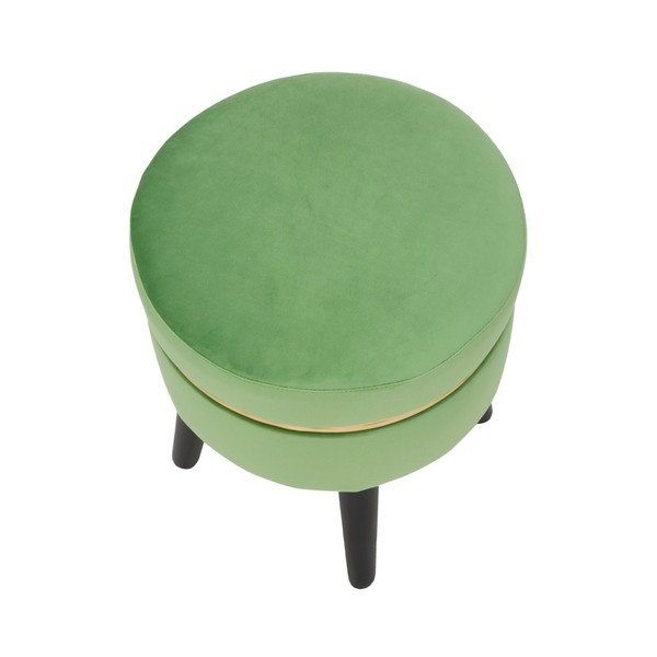 Zielony stołek tapicerowany Mauro Ferretti Paris-image-4