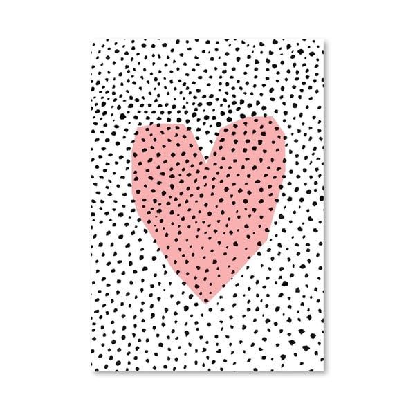 Plakat Dotty Heart, 30x42 cm