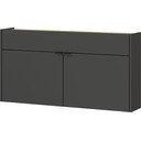 Antracytowa szafka 110x57x22 cm Ameca – Germania