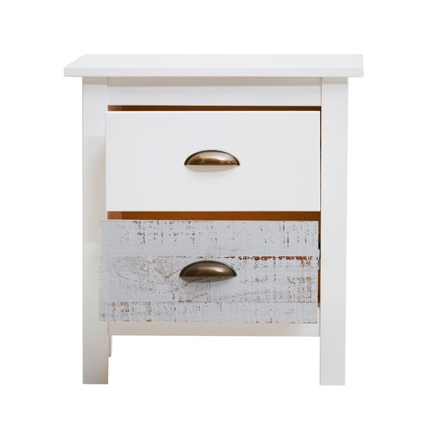 Biało-szara szafka nocna Marckeric Romantica, 46x50 cm-image-3