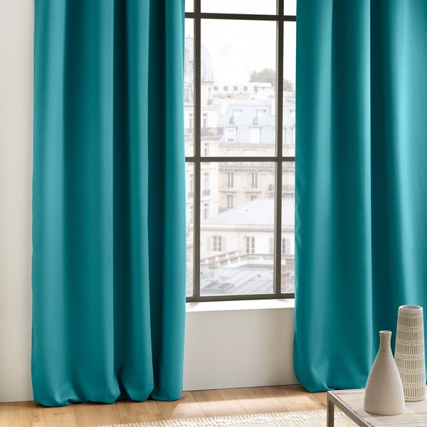 Niebieska zasłona zaciemniająca 135x280 cm Occult – douceur d'intérieur-image-2