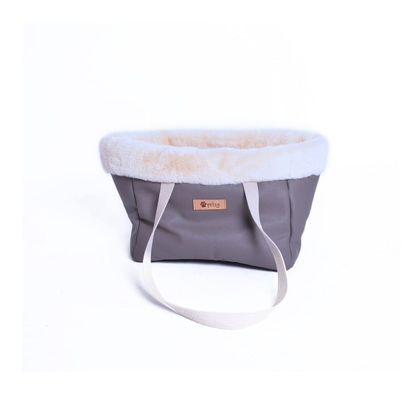 Brązowy transporter z ekoskóry35x21 cm Snow – Petsy-image-3