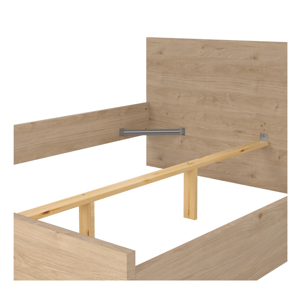 Łóżko dwuosobowe w dekorze dębu 160x200 cm Naia – Tvilum (zdjęcie 7)