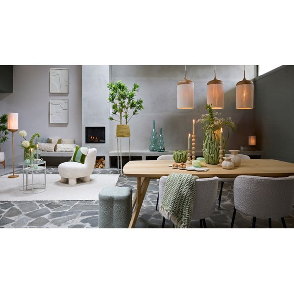 Kremowe metalowe fotele jadalniane zestaw 2 szt. Radaja – Light & Living-image-1