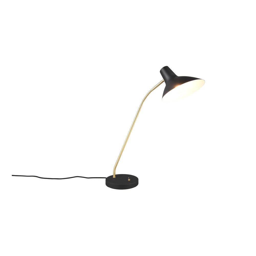 Czarna/w kolorze złota lampa stołowa z elastyczną konstrukcją (wysokość 54 cm) Traveller – Trio (zdjęcie 5)