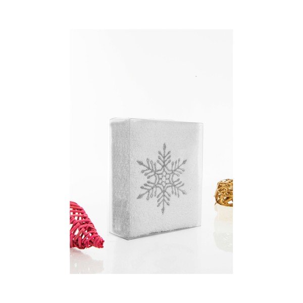 Ręcznik Christmas Snowflake White, 30x50 cm-image-2