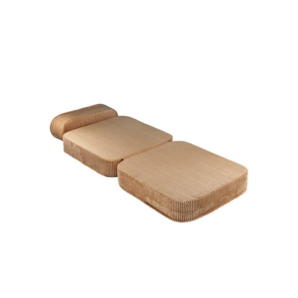 Brązowy sztruksowy fotel dziecięcy Flip – Wigiwama-image-2