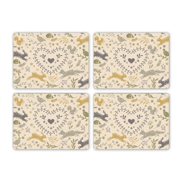 Zestaw 4 korkowych mat stołowych Cooksmart ® Woodland, 29x21 cm-image-1