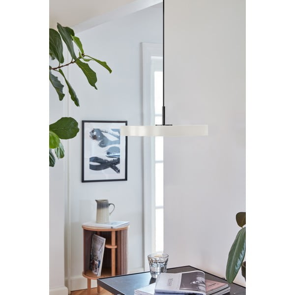 Kremowa lampa wisząca LED z metalowym kloszem ø 31 cm Asteria Mini – UMAGE-image-1