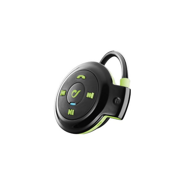 Sportowe, bezprzewodowe, ergonomiczne słuchawki CellularLine, czarno-zielone