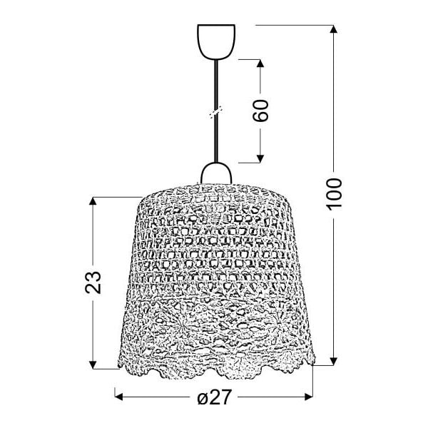 Różowa lampa wisząca Nonna – Candellux Lighting-image-1