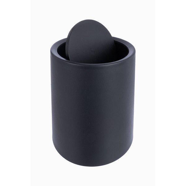 Czarny plastikowy kosz na śmieci 6 l – Orion-image-3