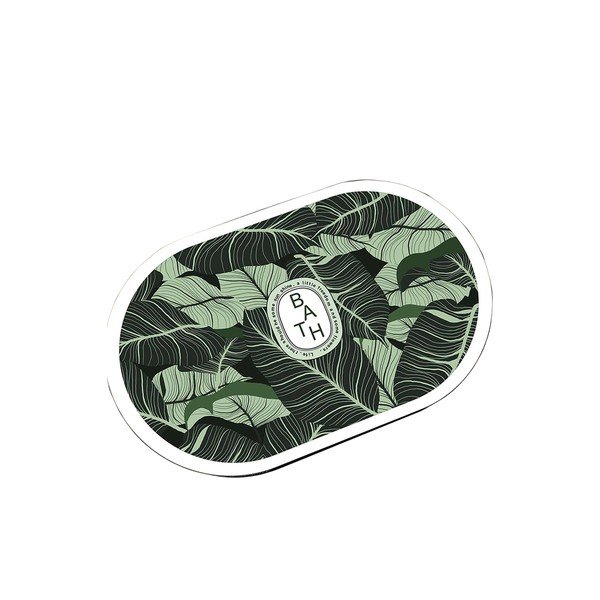 Zielony dywanik łazienkowy 60x100 cm Aleas – Foutastic