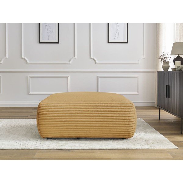 Musztardowy sztruksowy podnóżek Lucien – Bobochic Paris-image-1