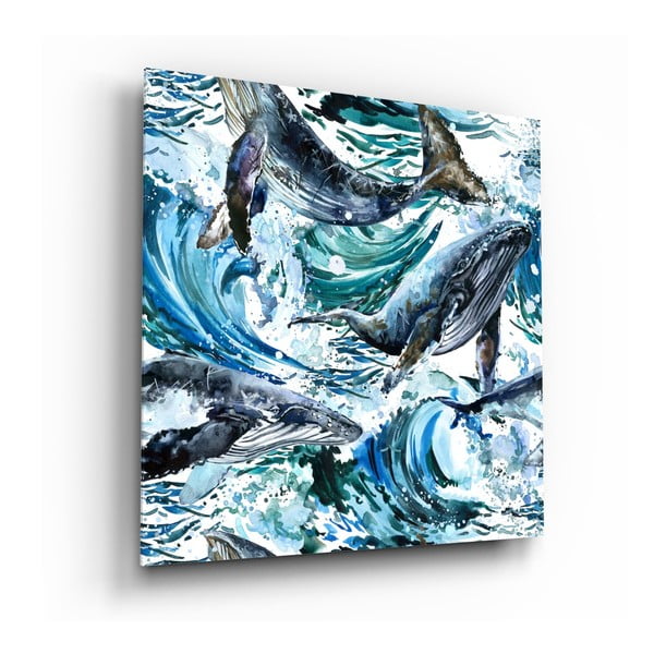 Szklany obraz Insigne Dance of the Whales, 60x60 cm