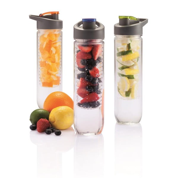 Niebieska butelka z sitkiem na owoce XD Design Loooqs, 800 ml-image-3