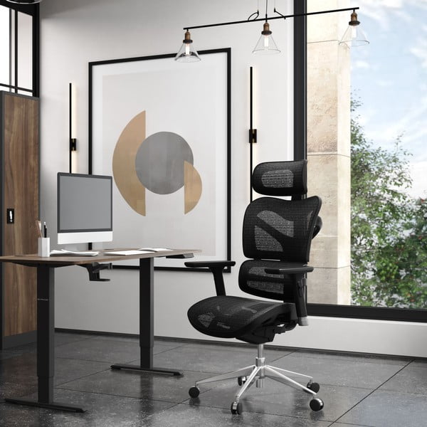 Czarne krzesło biurowe V-Commander – Diablo Chairs-image-1